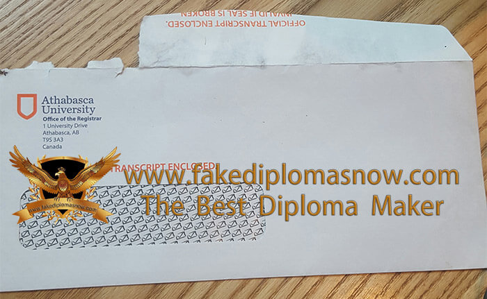 Athabasca University Transcript Envelope