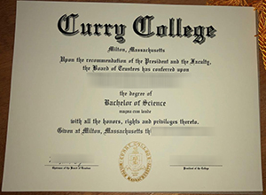 Curry College diploma