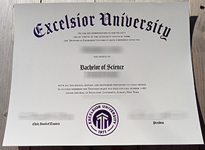 Excelsior University diploma certificate