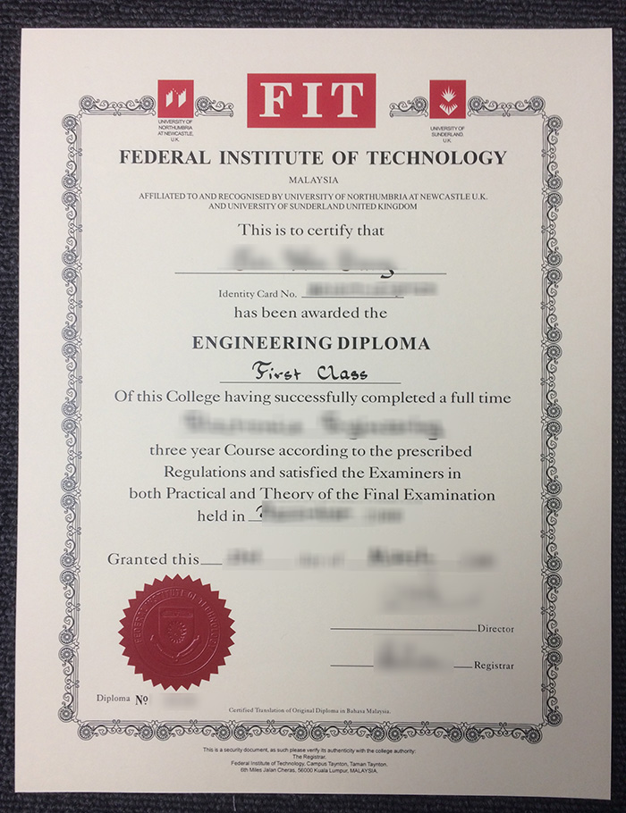 Federal Institute of Technology (FIT) Malaysia diploma