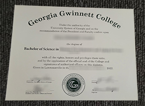 Georgia Gwinnett College diploma certificate