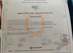 HEC Paris diploma certifiate