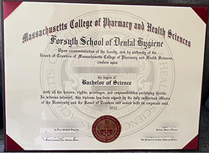 MCPHS University diploma certificate