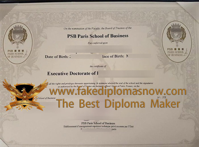 PSB Paris School of Business diploma