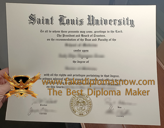 Saint Louis University diploma, SLU degree Saint Louis University diploma, SLU degree