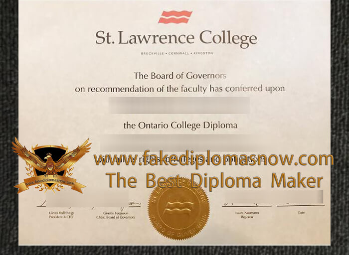 St. Lawrence College Diploma St. Lawrence College Diploma