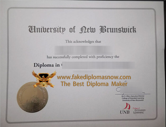 University Of New Brunswick Diploma
