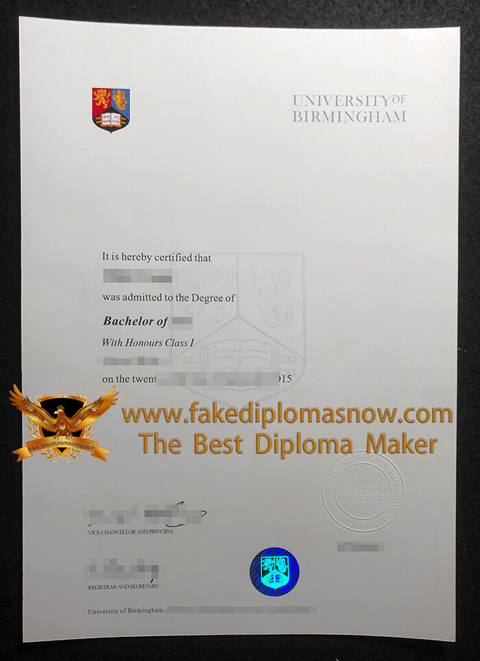 University of Birmingham Bachelor of Arts degree