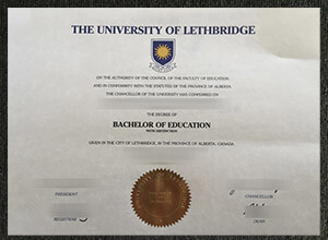 Buy a fake University of Lethbridge Bachelor of Education degree in Alberta