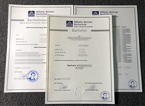 Wilhelm Büchner Hochschule degree with a transcript