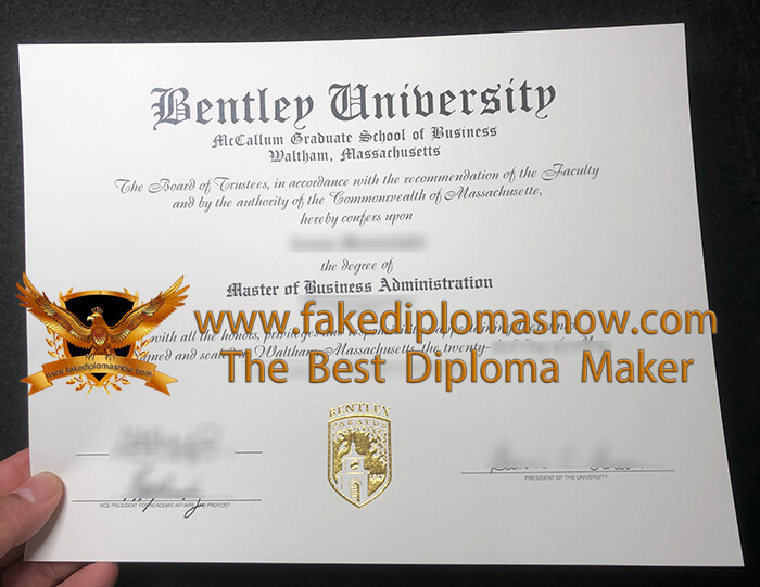 Bentley University Diploma