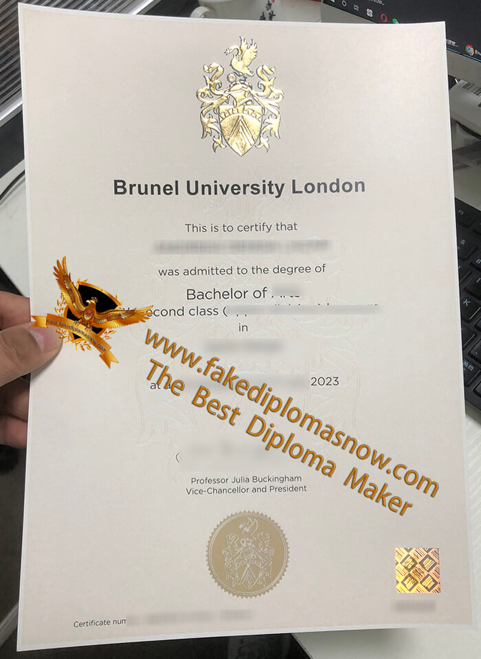 Brunel University London Diploma, Brunel University London degree certificate Brunel University London Diploma, Brunel University London degree certificate