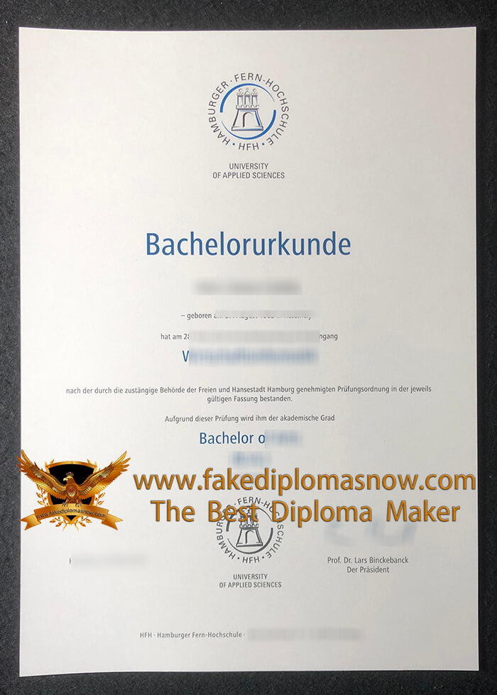 Hamburger Fern-Hochschule Urkunde Hamburger Fern-Hochschule Urkunde