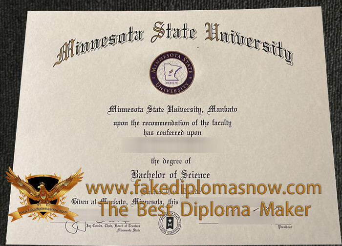 MNSU diploma certificate
