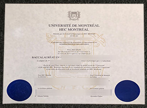 Université de Montréal Degree Certificate