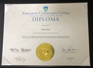 Vancouver Community College diploma certificate