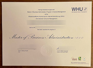 WHU – Otto Beisheim School of Management diploma