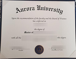 Aurora University diploma