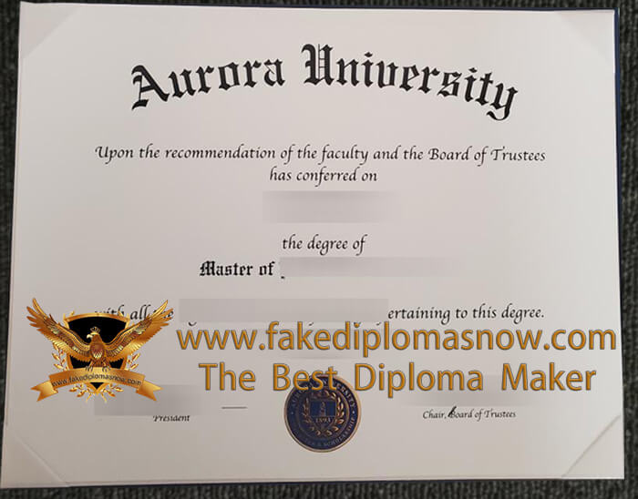 Aurora University diploma