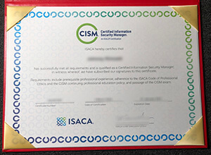 CISM certificate