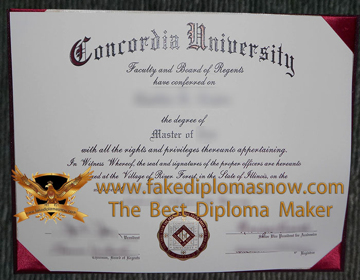 Concordia University Chicago diploma