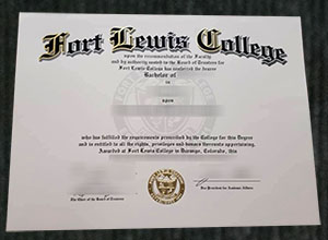 Fort Lewis College diploma certificate