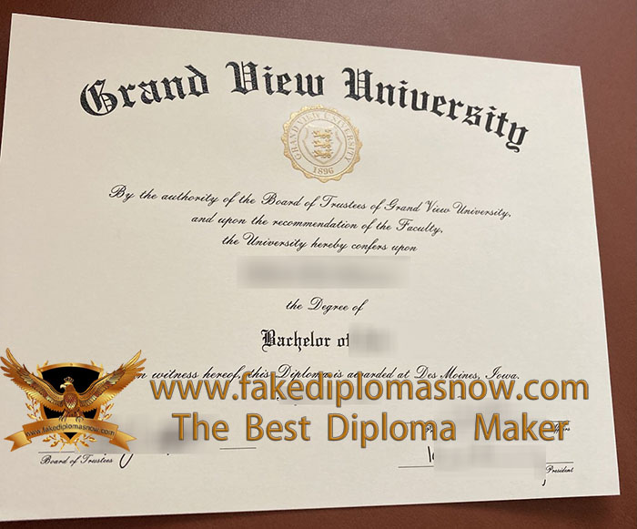 Grand View University diploma Grand View University diploma