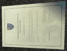 Honourable Society of Lincoln's Inn certificate