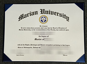 Marian University diploma