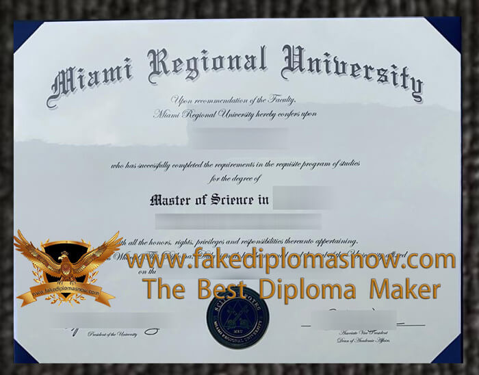 Miami Regional University diploma