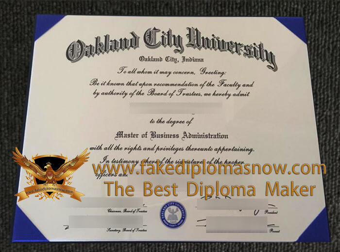 Oakland City University Diploma