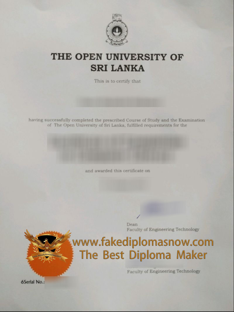 Open University of Sri Lanka degree