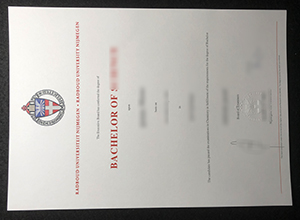 Radboud Universiteit degree certifcate