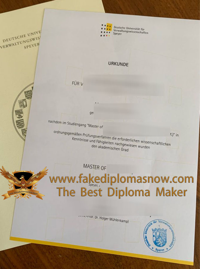 Speyer University diploma