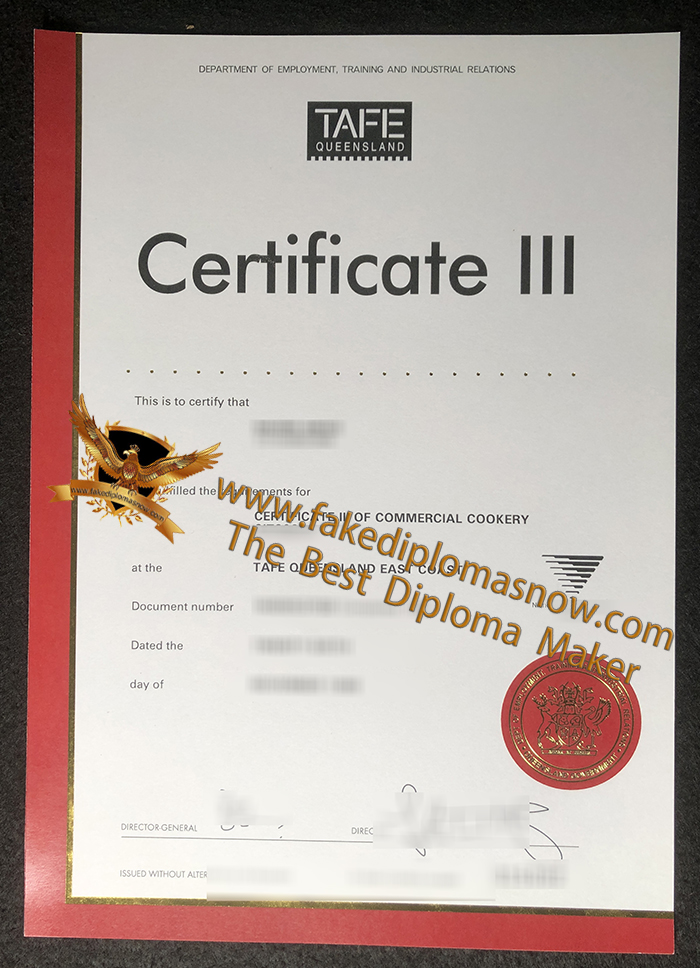 TAFE Queensland certificate TAFE Queensland certificate