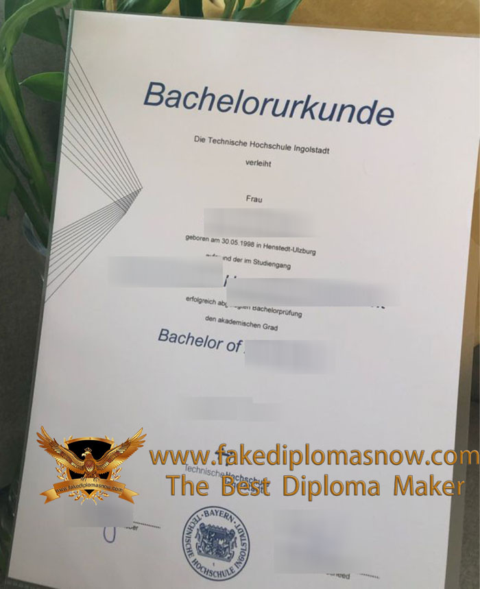 Technische Hochschule Ingolstadt Urkunde Technische Hochschule Ingolstadt Urkunde