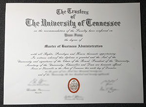 UT Knoxville diploma certificate