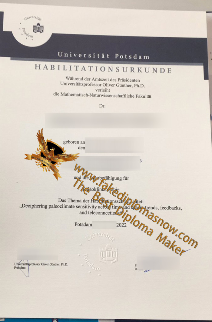 Universität Potsdam diploma