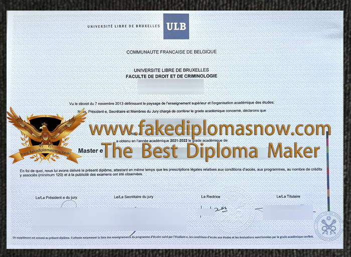 Université libre de Bruxelles diploma Université libre de Bruxelles diploma