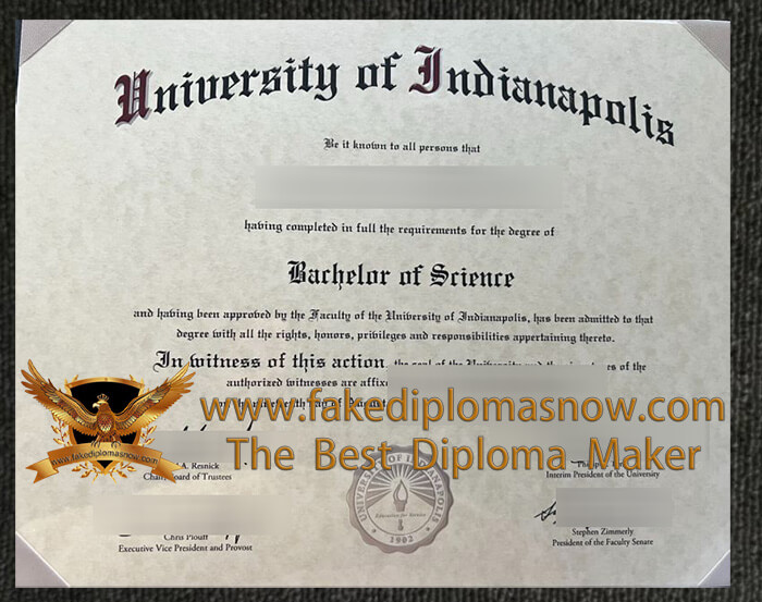 University Of Indianapolis diploma