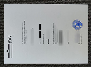 Buy a Westfälische Wilhelms-Universität Münster diploma, WWU Urkunde