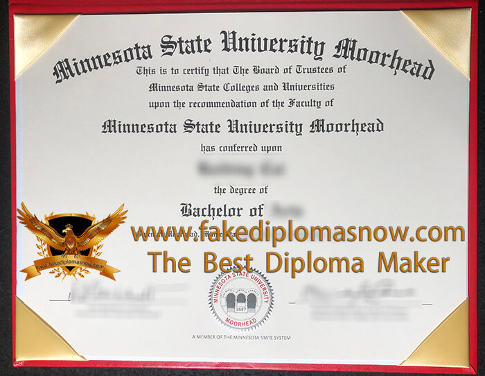 MSUM Diploma, Minnesota State University Moorhead degree 