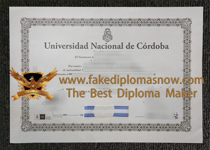 National University of Córdoba Diploma