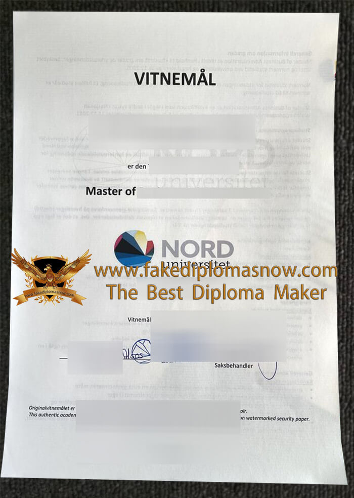 Nord University diploma