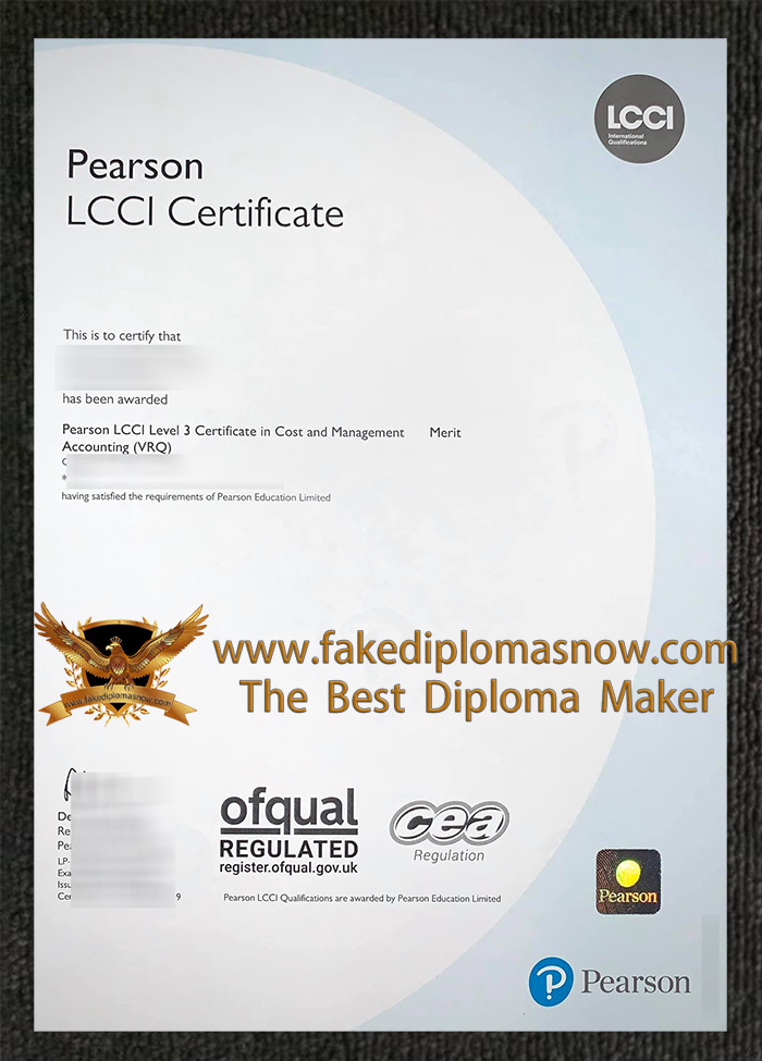 Pearson LCCI Level 3 Certificate in Cost and Management