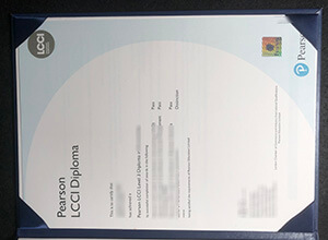 Pearson LCCI Level 3 Diploma certificate