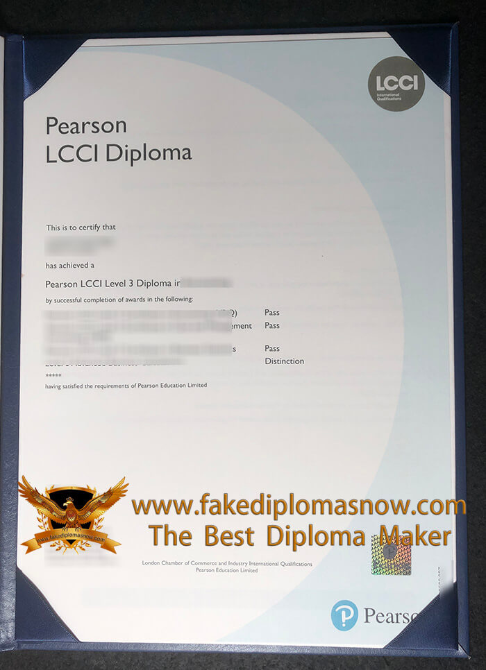 Pearson LCCI Level 3 Diploma