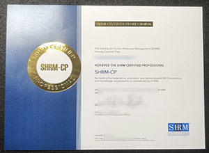 SHRM CP certificate sample