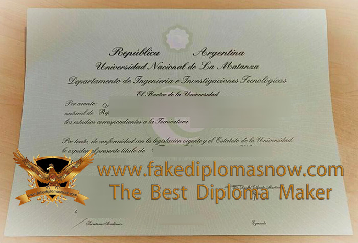 UNLaM diploma UNLaM diploma