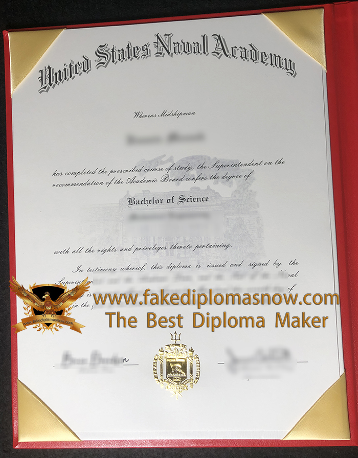 USNA diploma certificate
